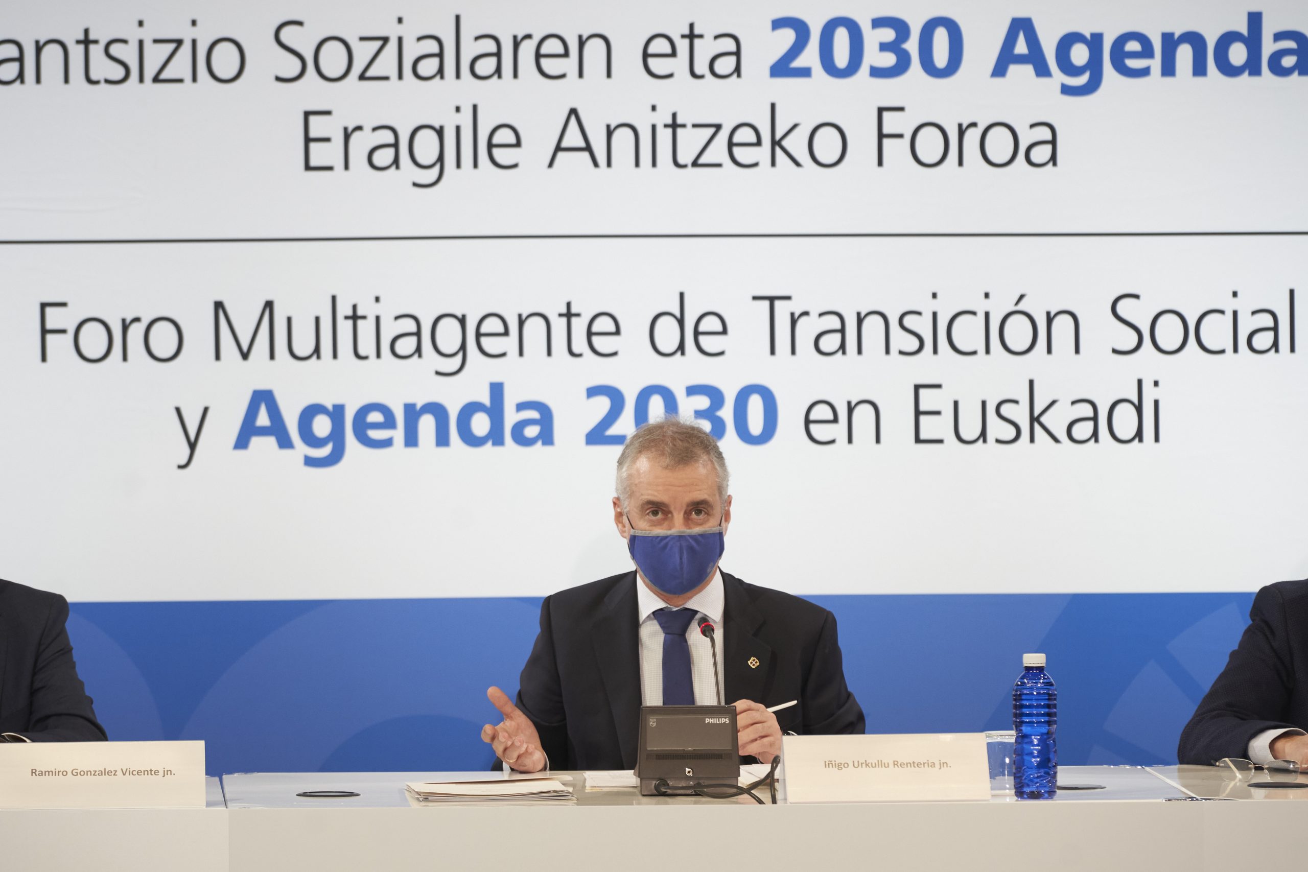 Urkullu preside la primera reunión del Foro Multiagente de Transición ...